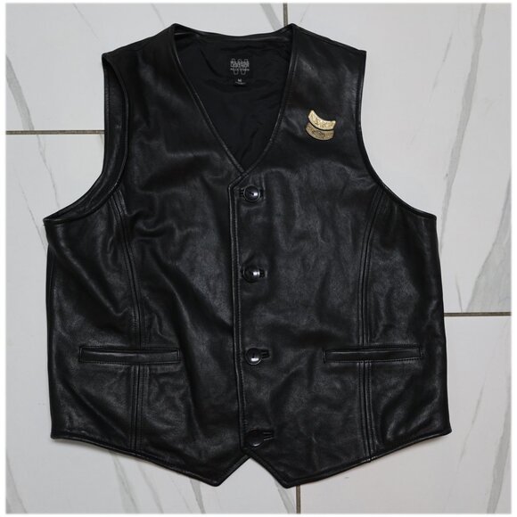 Wilsons Leather Other - Wilson's Leather Biker Vest size Medium with patches / Pins